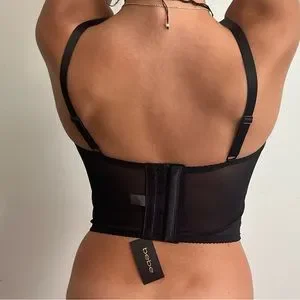 Bustier Floral à Perles BEBE Selena - Taille XS - Neuf Avec étiquettes